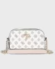 Guess NOELLE CROSSBODY CAMERA Kadın Beyaz Çapraz Çanta HWPG7879140-WLO