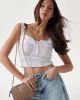 Guess NOELLE CROSSBODY CAM Kadın Kahverengi Çapraz Çanta HWBG7879140-LGW