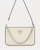 Guess NOELLE MINI TOP ZIP SHOULDER Kadın Ekru Mini Çanta HWZG7879720-BON