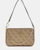 Guess NOELLE MINI TOP ZIP Kadın Kahverengi Mini Çanta HWBG7879720-LGW