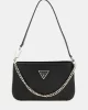 Guess NOELLE MINI TOP ZIP SHOULDER Kadın Siyah Mini Çanta HWZG7879720-BLA