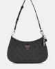 Guess Noelle Top Zıp Shoulder Bag Kadın Antrasit Omuz Çantası HWBG7879180-CLO
