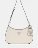 Guess NOELLE TOP ZIP SHOULDER BAG Kadın Ekru Omuz Çantası HWZG7879180-BON