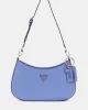 Guess Noelle Top Zıp Shoulder Bag Kadın Mavi Omuz Çantası HWZG7879180-STU