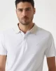 Guess Nolan Ss Polo Erkek Beyaz T-Shirt M5GP66J1314-G011