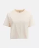 Guess Adele Crop T-Shırt Kadın Krem T-Shirt V2YI06K8HM0-G6K5