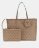 Guess POWER PLAY LARGE TECH TOTE Kadın Kahverengi Omuz Çantası HWSL9006240-LTL