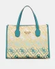 Guess SILVANA 2 COMP TOTE Kadın Çok Renkli El Çantası HWSW8665220-TLG