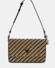 Guess SIMONA FLAP SHOULDER BAG Kadın Siyah Omuz Çantası HWWG9210190-NTB