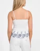 Guess SL BLANCHE PLACE EMBRO TOP Kadın Beyaz Bluz W5GH1AWH580-G011