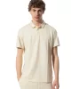 Guess SS GUESS QUATTRO G TAPE POLO Erkek Bej T-shirt M4YP40KARS0-G1V7