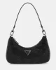 Guess ZALINA MINI TOP ZIP SHLDR BAG Kadın Siyah Omuz Çantası HWRB9350720-BLA