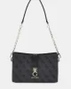 Guess ZAMIRA TOP ZIP SHOULDER BAG Kadın Antrasit Omuz Çantası HWSG9629180-CLO