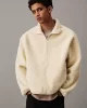 CK Jeans HALF ZIP SHERPA Erkek BEJ Ceket J30J326679-ACX