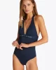 Tommy Hilfiger HALTER ONE PIECE (EXT SIZES) Kadın  Mayo UW0UW05850C1G