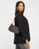 Guess Noelle Top Zıp Shoulder Bag Kadın Kahverengi Omuz Çantası HWQL7879180-BRO