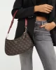 Guess Noelle Top Zıp Shoulder Bag Kadın Kahverengi Omuz Çantası HWQL7879180-BRO