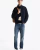 Tommy Hilfiger Erkek  Lacivert  Harrington  Ceket