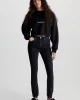 Calvin Klein Kadın Yüksek Belli Dar Denim Siyah Kot Pantolon