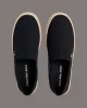 Calvin Klein  Erkek Siyah CK  Logolu  Espadril  Sneaker