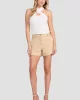Guess Isabeau Lının Short Kadın Kahverengi Şort W5GD1WWH5L2-G1L7