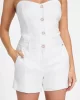 Guess Isabeau Lının Short Kadın Beyaz Şort W5GD1WWH5L2-G011