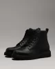 Calvin Klein LACE UP BOOT W/ ZIP MONO Erkek Siyah Bot HM0HM01580-0GR