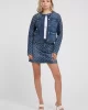 Guess LARISSA JACKET Kadın Mavi Ceket W3YN54D55H1-BNGO