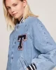 Tommy Jeans LETTERMAN DENIM JACKET CH7011 Kadın Denim Ceket DW0DW182021AB