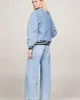 Tommy Jeans LETTERMAN DENIM JACKET CH7011 Kadın Denim Ceket DW0DW182021AB