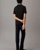 Calvin Klein Erkek Siyah Şerit Detaylı Polo Yaka T-shirt