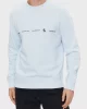 Calvin Klein LOGO REPEAT CREW NECK Erkek Açık Mavi Sweatshirt J30J324624-CYR