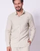 Guess LS ROLL-UP SHIRT Erkek Bej Gömlek F4GH00WG3L0-G993