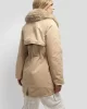 Guess LUCIE PARKA FAUX FUR Kadın Krem Mont W4BL45WGK30-G1FE
