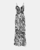Guess LYDIE SPAGHETTI LONG Kadın Çok Renkli Elbise W4BK47WGLP0-P9YI