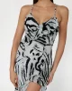 Guess LYDIE SPAGHETTI LONG Kadın Çok Renkli Elbise W4BK47WGLP0-P9YI