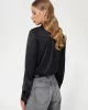 Guess MARGUERITE HOTFIX POKETS SHIRT Kadın Siyah Gömlek W5RH40WFQC2-JBLK