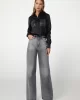 Guess MARGUERITE HOTFIX POKETS SHIRT Kadın Siyah Gömlek W5RH40WFQC2-JBLK