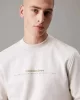 CK Jeans MINIMAL LOGO CREW NECK Erkek  Sweatshirt J30J327119-PDH