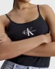 Calvin Klein Kadın Pamuklu Slim Fit Siyah İp Askılı Atlet