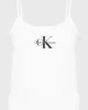 CK Jeans MONOLOGO STRAPPY TANK TOP Kadın BEYAZ Atlet J20J223105-YAF