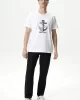 Nautica TSHIRT Erkek Beyaz T-shirt V45272T.1BW