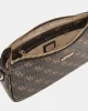 Guess NOELLE DBL POUCH CRO Kadın Kahverengi Mini Çanta HWQL7879710-BRO