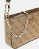 Guess NOELLE MINI TOP ZIP Kadın Kahverengi Mini Çanta HWBG7879720-LGW
