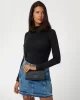 Guess NOELLE XBODY FLAP ORGANIZER Kadın Antrasit Mini Çanta HWBG7879750-CLO