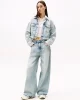 Tommy Jeans OVSZ CROP TRUCKER JACKET BI6012 Kadın  Ceket DW0DW212891AB