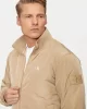 Calvin Klein Erkek Fermuarlı Bej Bomber Ceket