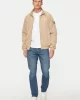Calvin Klein Erkek Fermuarlı Bej Bomber Ceket