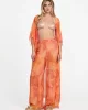 Guess PANT ECO-CRINCKLE CHIFFON Kadın Mavi Kimono E5GB00WE550-P6EX