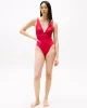 Tommy Hilfiger PLUNGE ONE PIECE RP EXT Kadın  Mayo UW0UW05845TLI